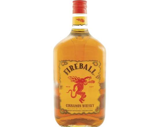Order Fireball Cinnamon Whisky 1.75l food online from Brothers Wine & Liquor store, Copiague on bringmethat.com