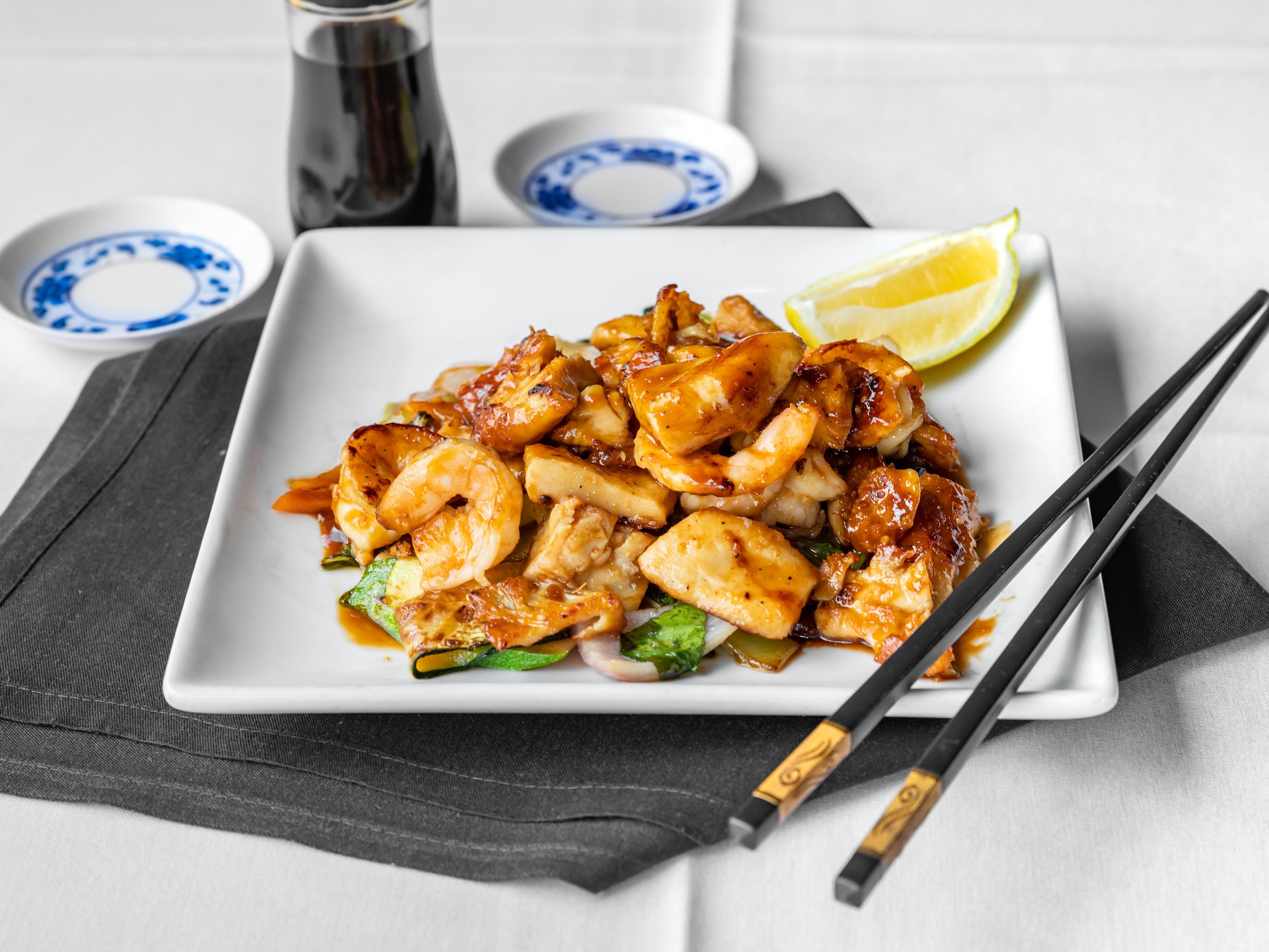 Order Hibachi Chicken and Shrimp Combo food online from Wafu Asian Bistro store, Fairfield on bringmethat.com
