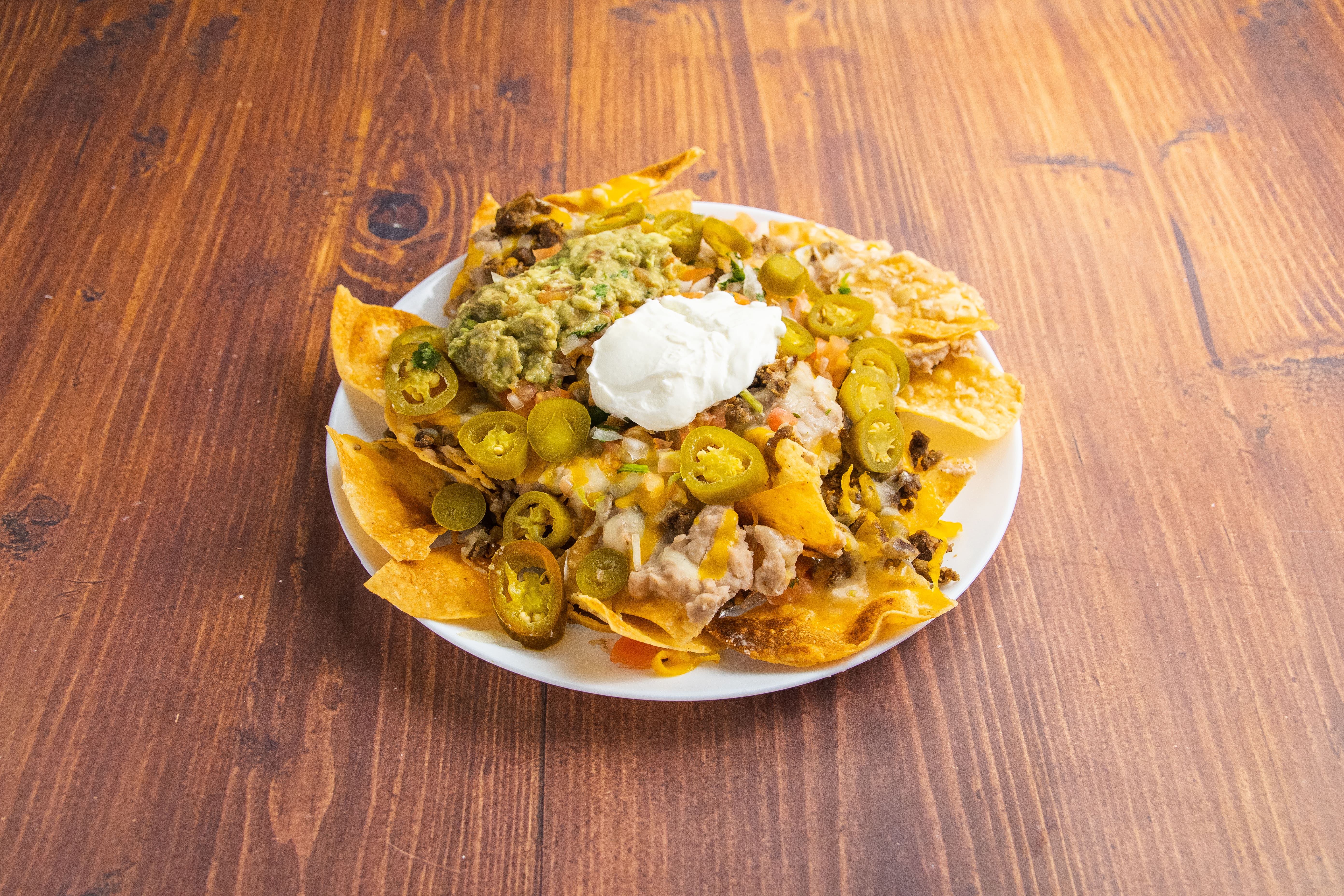 Order Mexican Nachos with Meat Combo food online from Los Taquitos store, Inglewood on bringmethat.com