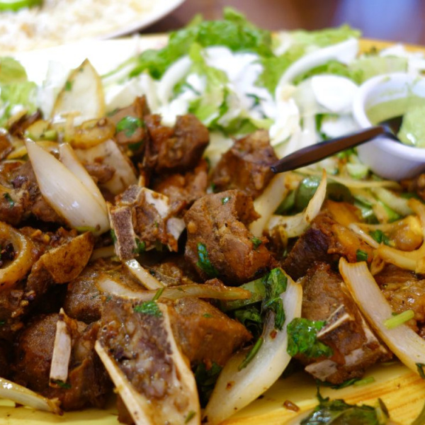 Order Rice and Goat Meat food online from Banadir Somali Restaurant store, Inglewood on bringmethat.com