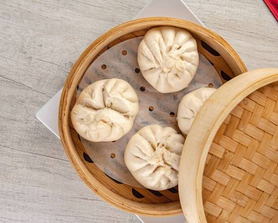 Order C5) Spicy Pork with Garlic Sauce Bao (4 pcs) food online from Kungfu Noodle store, El Paso on bringmethat.com