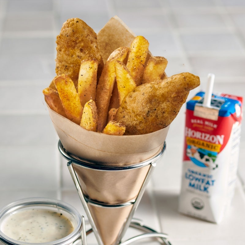 Order Kid’s Dippers – Hand-Battered Fish & Fries  food online from Rubio's Fresh Mexican Grill store, Adelanto on bringmethat.com