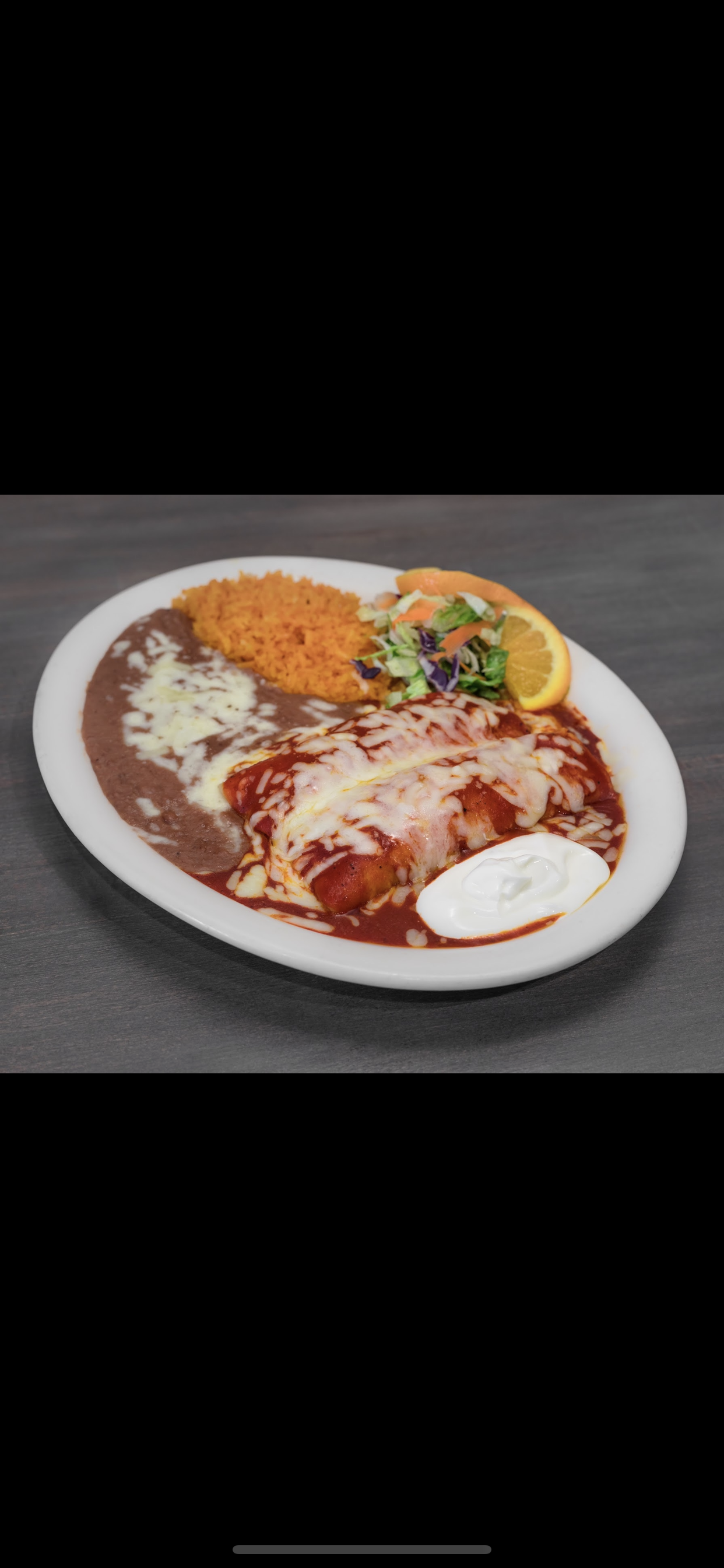 Order Enchiladas Plate food online from La Paloma Grill store, Montebello on bringmethat.com
