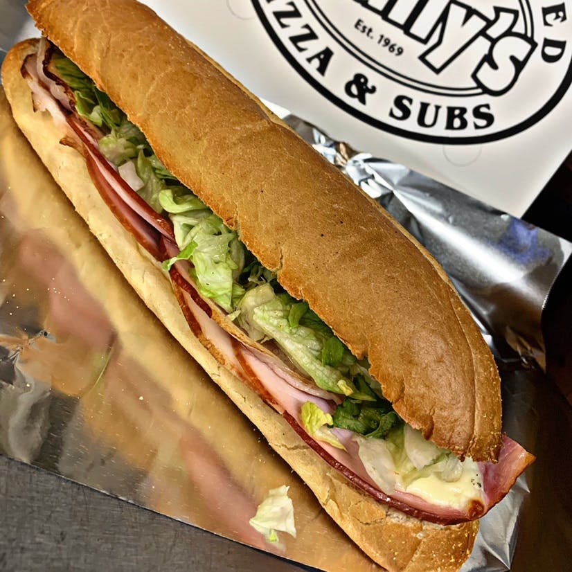 Order Ham & Cheese Sub - Half 6'' food online from Wally Pizza & Subs store, Caldwell on bringmethat.com