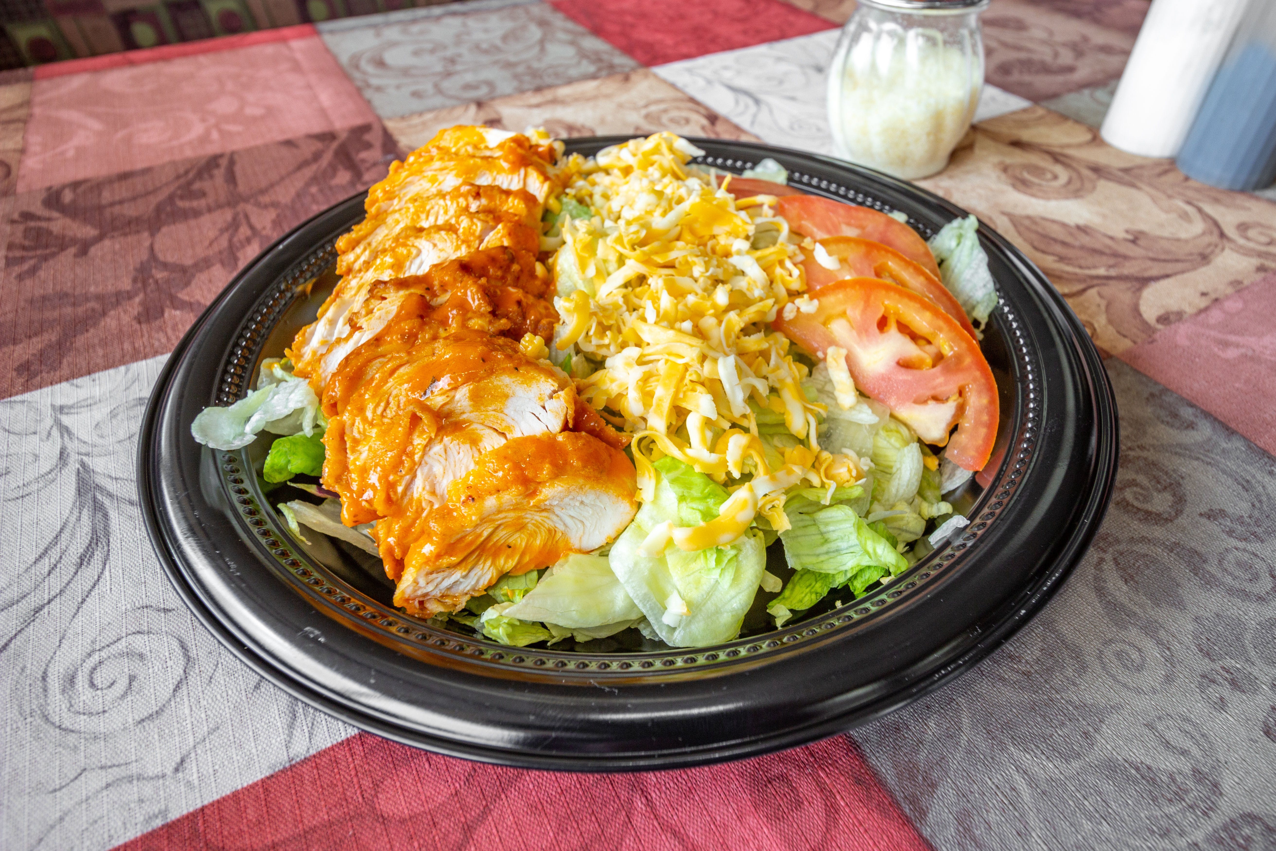 Order Buffalo Chicken Salad - Small food online from Chick-N-Pizza Works store, Buffalo on bringmethat.com