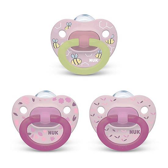Order NUK® Girl 0-6M 3-Pack Orthodontic Pacifiers in Pink/Multi food online from Bed Bath & Beyond store, Lancaster on bringmethat.com