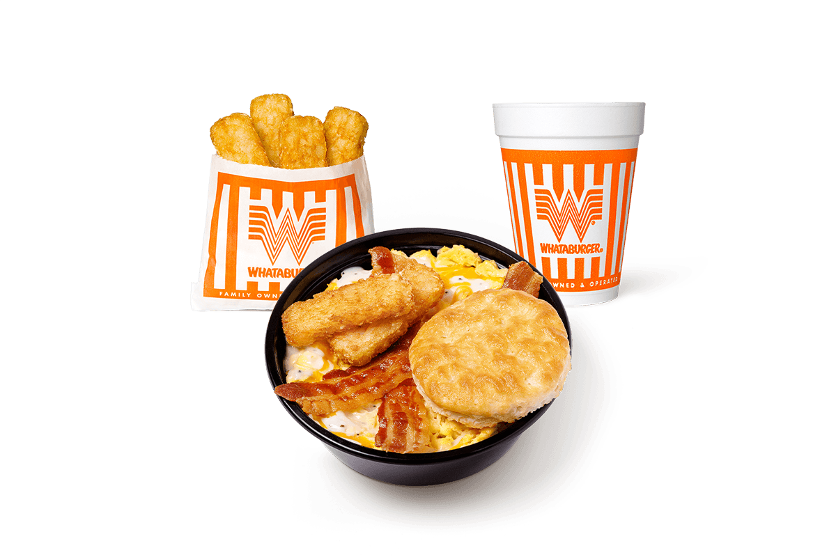 Order Bacon Breakfast Bowl Whatameal® food online from Whataburger store, Baytown on bringmethat.com