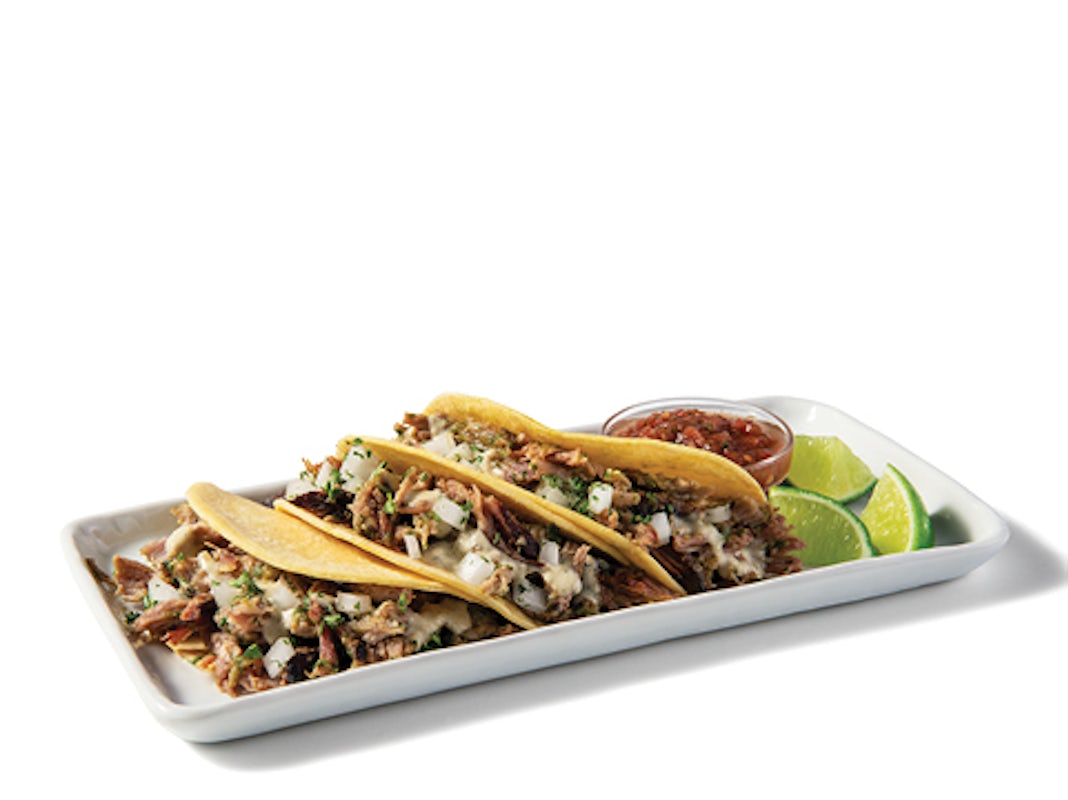 Order Hatch Chile Pork Street Tacos food online from Taco Cabana store, Houston on bringmethat.com