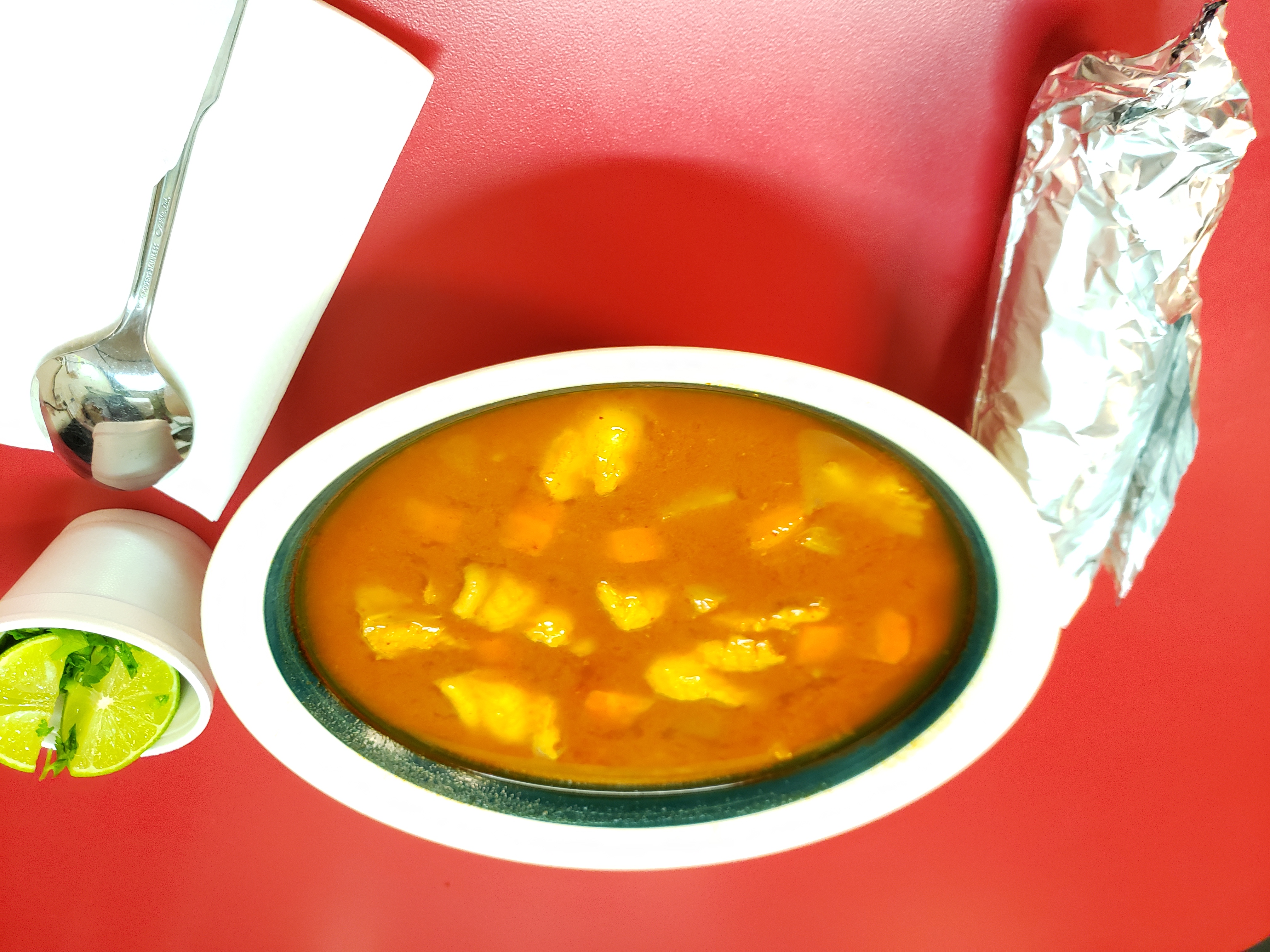 Order Fish & Shrimp Soup food online from Daniels Taco Shop store, El Cajon on bringmethat.com