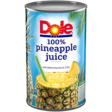Order Dole 100% Pineapple Juice Can - 46oz food online from Cactus Food Mart store, Scottsdale on bringmethat.com