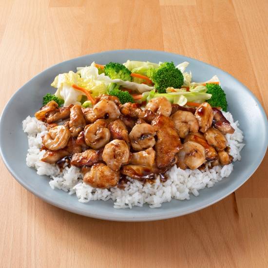 Order CHICKEN & SHRIMP TERIYAKI food online from Sarku Japan #138 Park Place store, Tucson on bringmethat.com