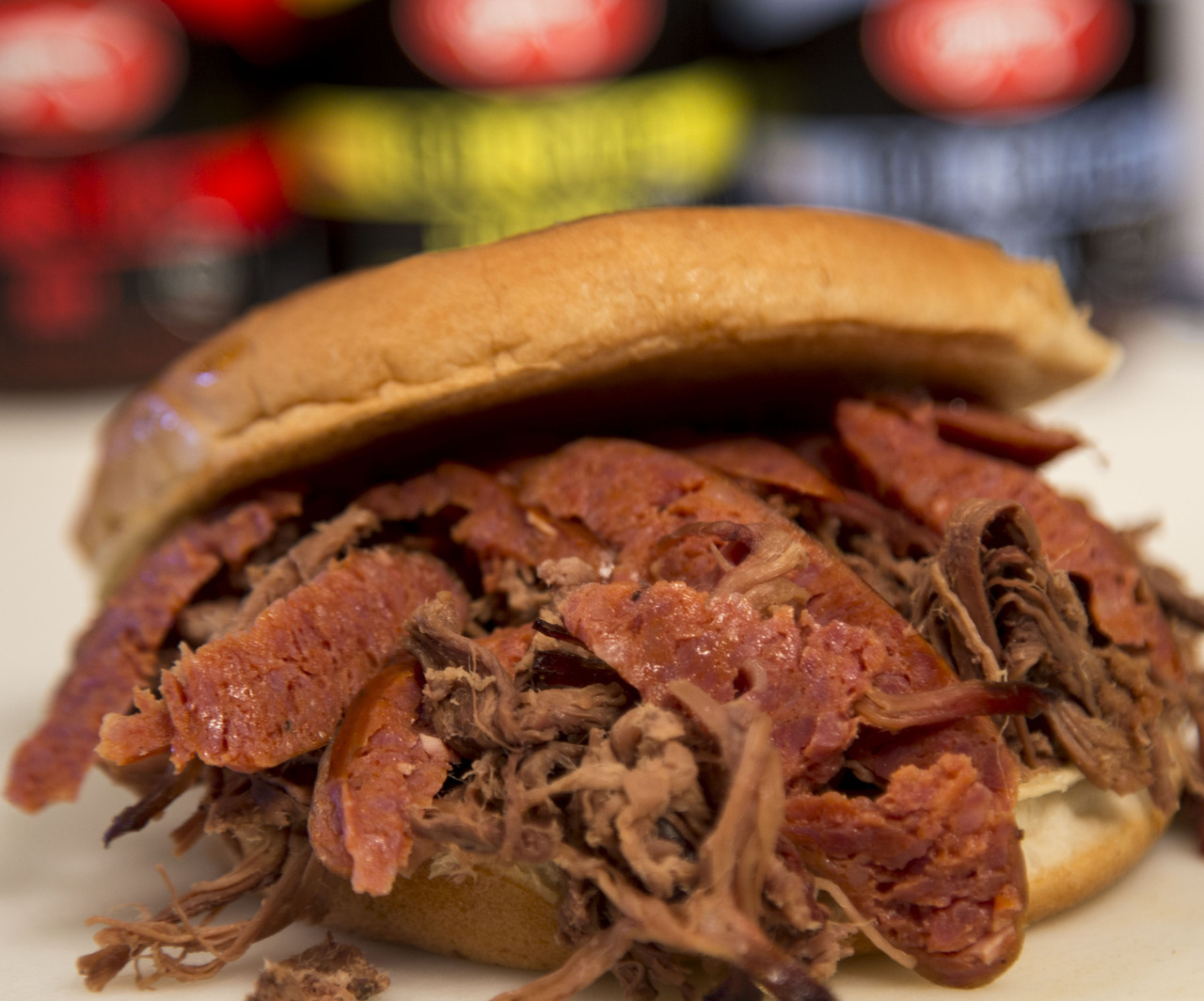 Order Smokehouse Sandwich food online from Bird Dog BBQ store, Fountain on bringmethat.com