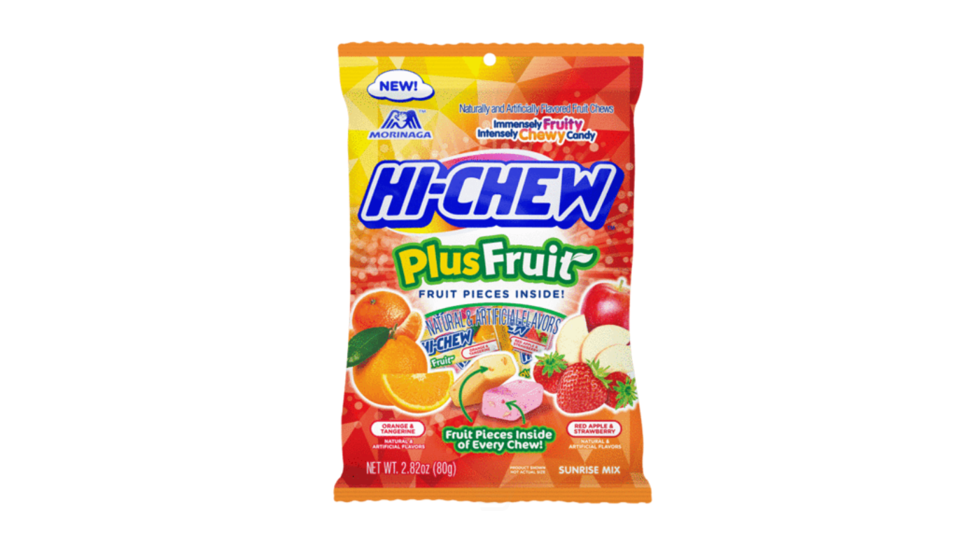 Order Hi-Chew Plus Fruit Sunrise Mix 2.82 oz food online from JR Food Mart store, Camarillo on bringmethat.com
