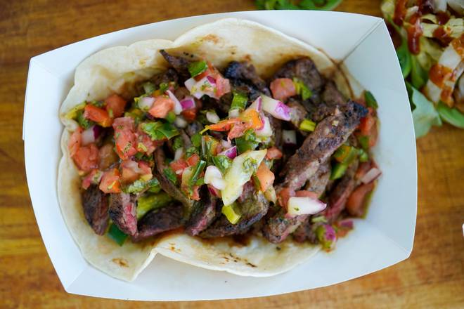 Order 2 Skirt Steak Tacos food online from Seymours Truck store, Madison on bringmethat.com