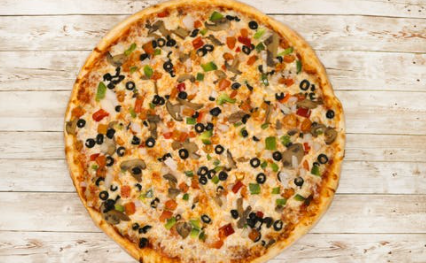 Order 17" Extra Large Vegetate Pizza food online from Villa Pizza store, San Jose on bringmethat.com