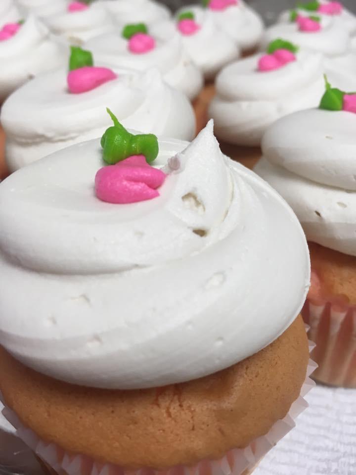 Order Sweet Strawberry Cupcake food online from Livay Sweet Shop store, Plainfield on bringmethat.com