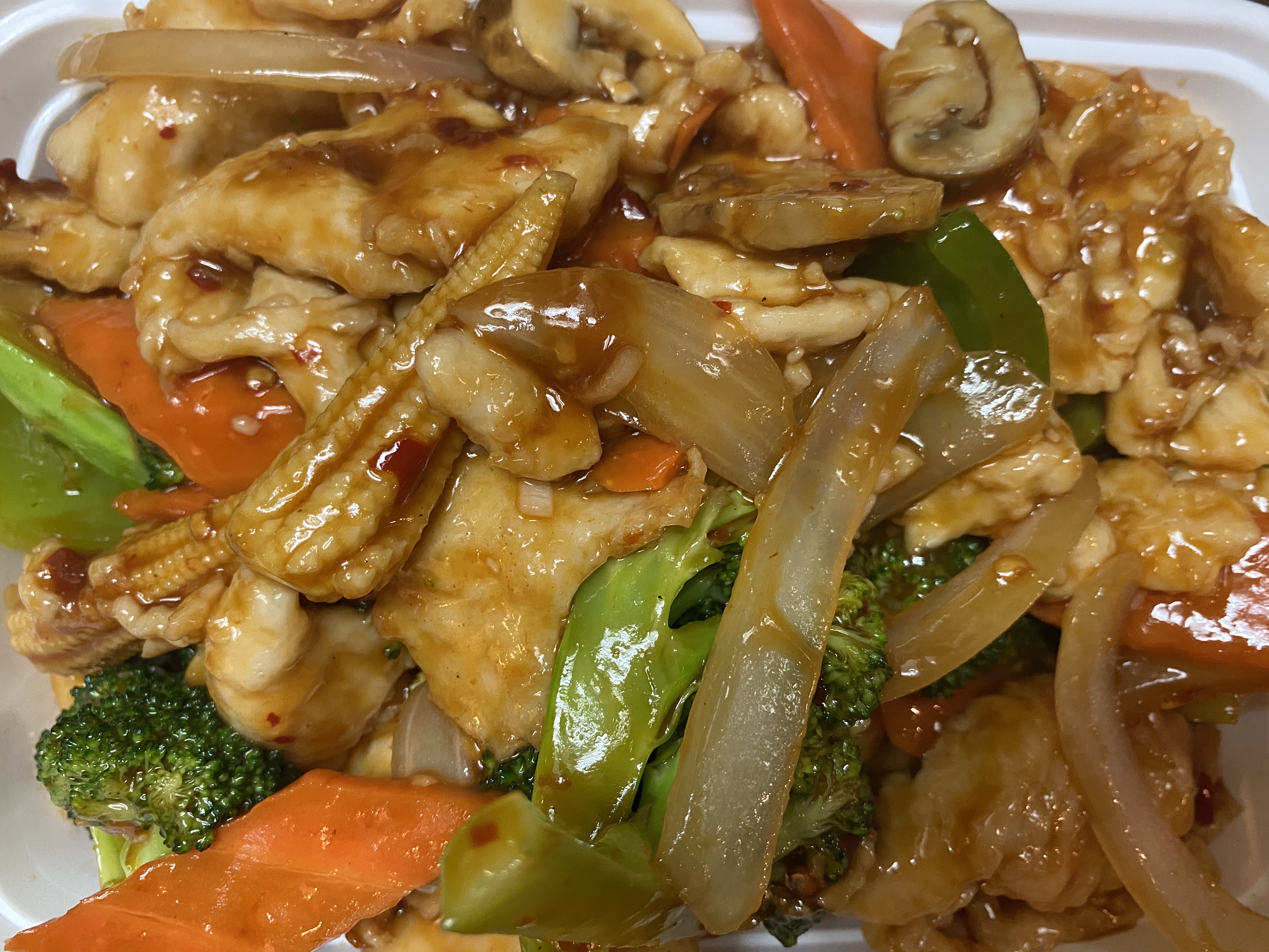 Order Chicken and Garlic Sauce food online from New Hunan Wok store, Brooklyn on bringmethat.com