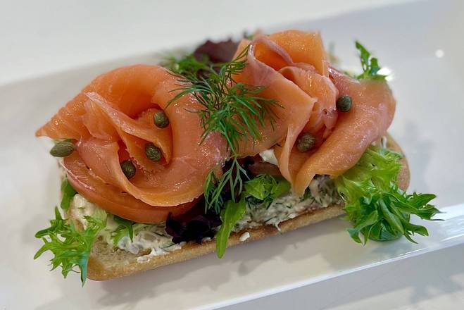 Order Salmon Toast food online from Cafe I Am store, Sandy Springs on bringmethat.com