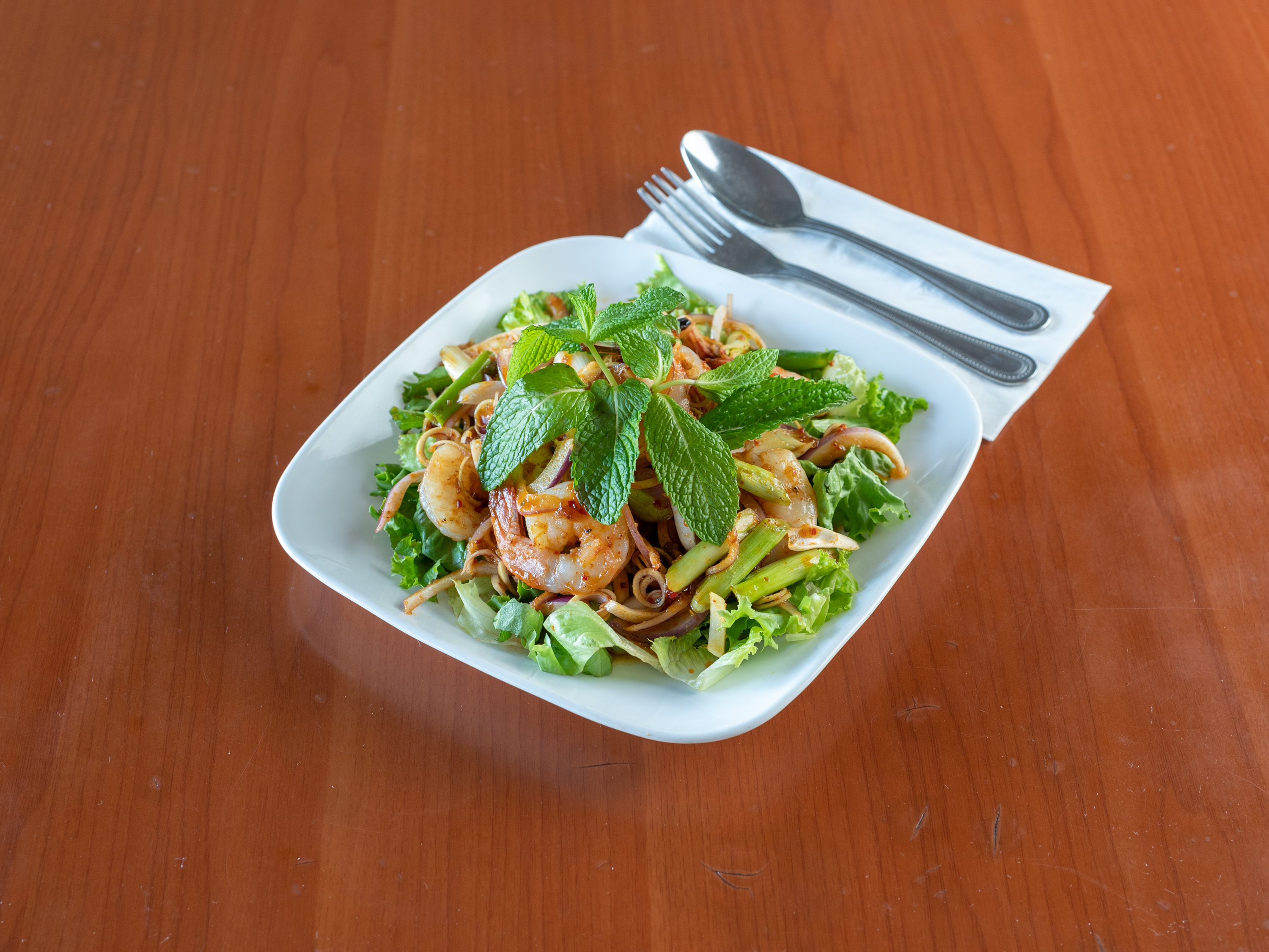 Order Shrimp Salad food online from Thai Nakorn Restaurant store, Stanton on bringmethat.com