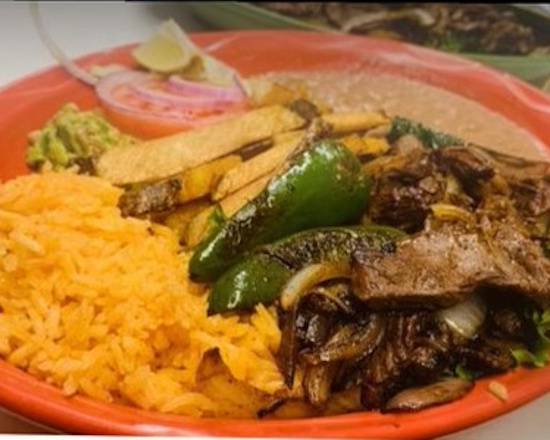Order Carne Asada Plato food online from El Michoacano store, Hollister on bringmethat.com