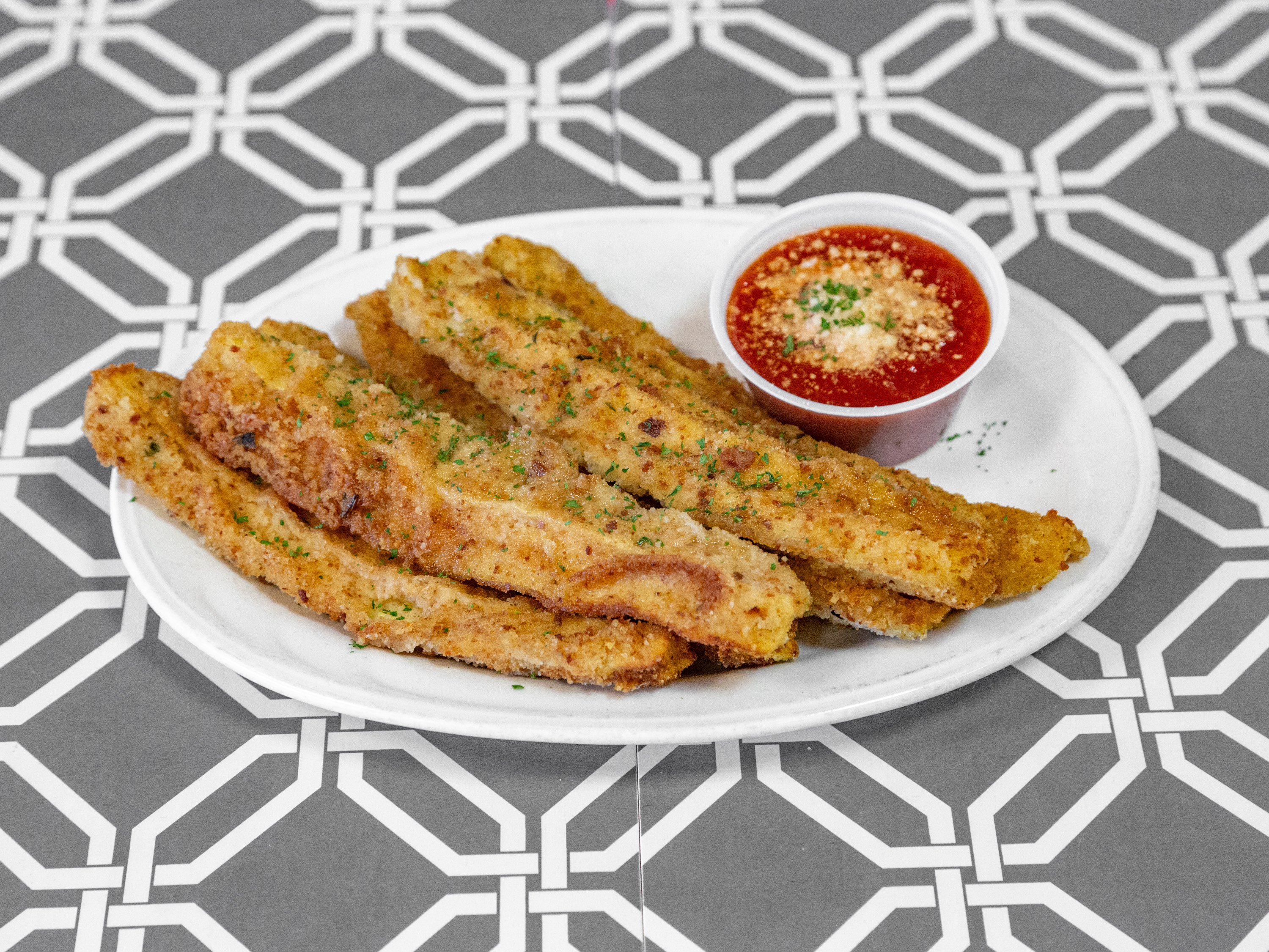 Order 6 Pieces Baked Zucchini Sticks food online from Bay Ridge Pizza store, Brooklyn on bringmethat.com