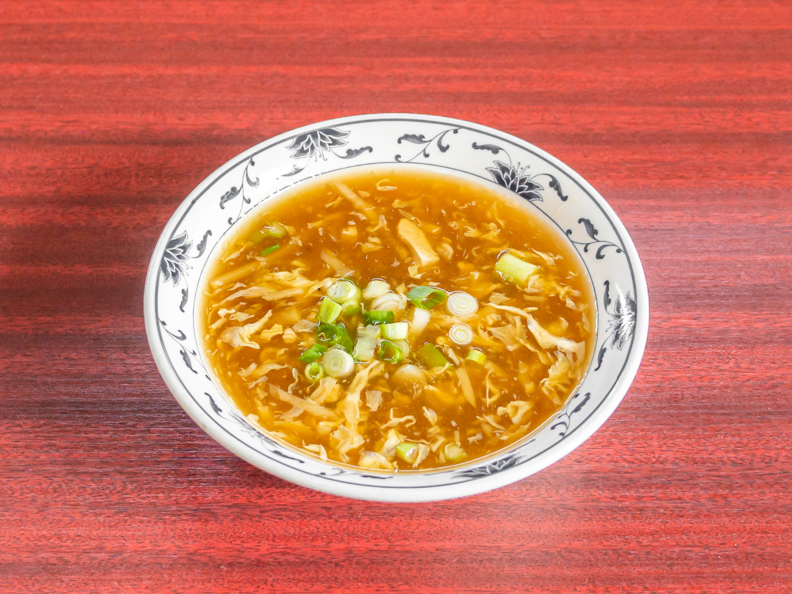 Order Hot and Sour Soup food online from Woks On Express Tien Fu 2 store, Sunnyvale on bringmethat.com