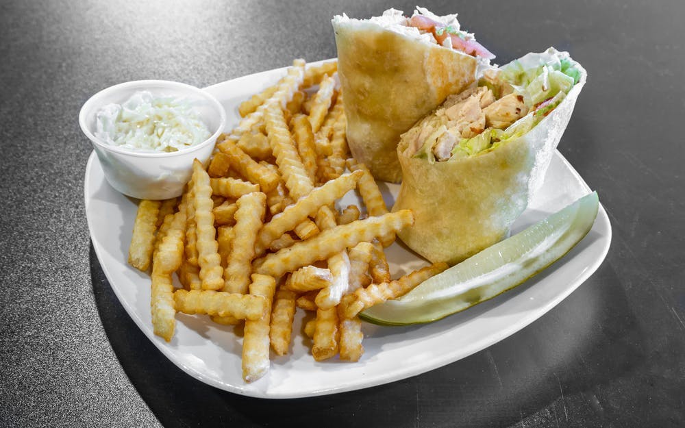 Order Chicken Wrap - Wrap food online from Durbins store, Tinley Park on bringmethat.com