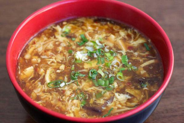 Order Hot and Sour Soup food online from Dim Sum Garden store, Philadelphia on bringmethat.com