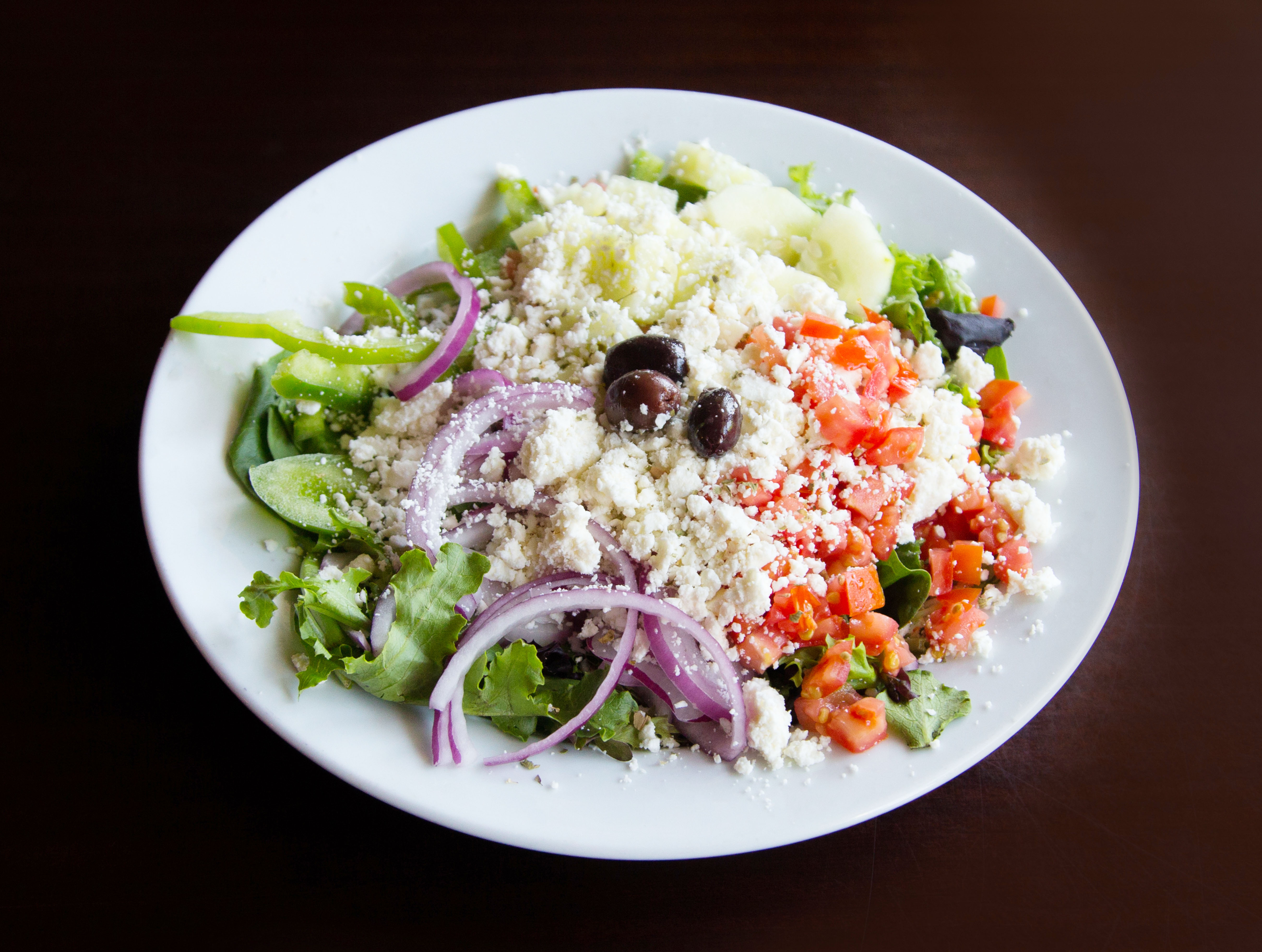Order Greek Salad food online from MoDish BBQ store, Sherman Oaks on bringmethat.com