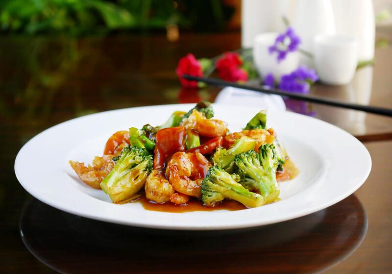 Order Shrimp with Broccoli food online from Four Leaves Asian Restaurant store, Huntsville on bringmethat.com