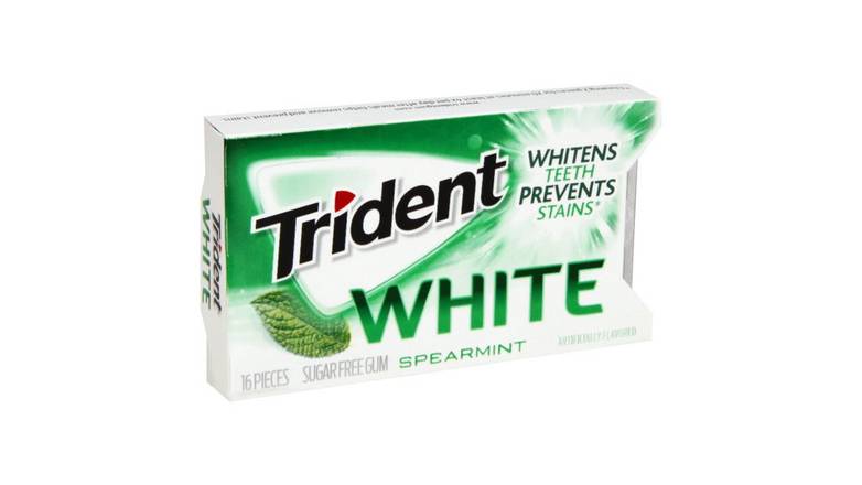 Order Trident white spearmint sugar free gum - 16 pc food online from Route 7 Food Mart store, Norwalk on bringmethat.com