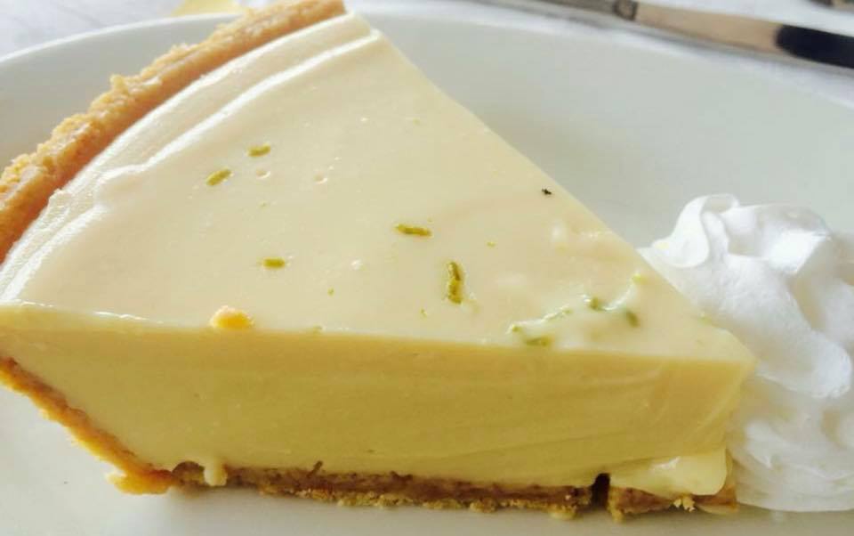 Order Home Made Key Lime Pie food online from Hooked Cafe store, Belmar on bringmethat.com