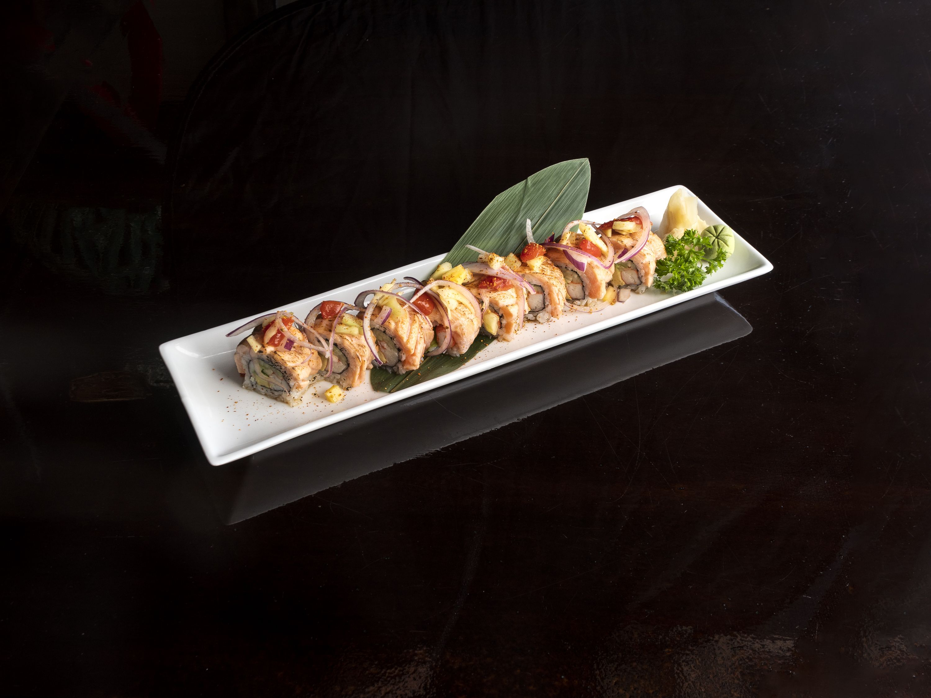 Order Thunder Jet Roll food online from Misawa Sushi Bar store, Louisville on bringmethat.com