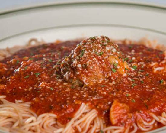 Order Thin Spaghetti Pasta food online from Beggars Pizza store, Chicago on bringmethat.com