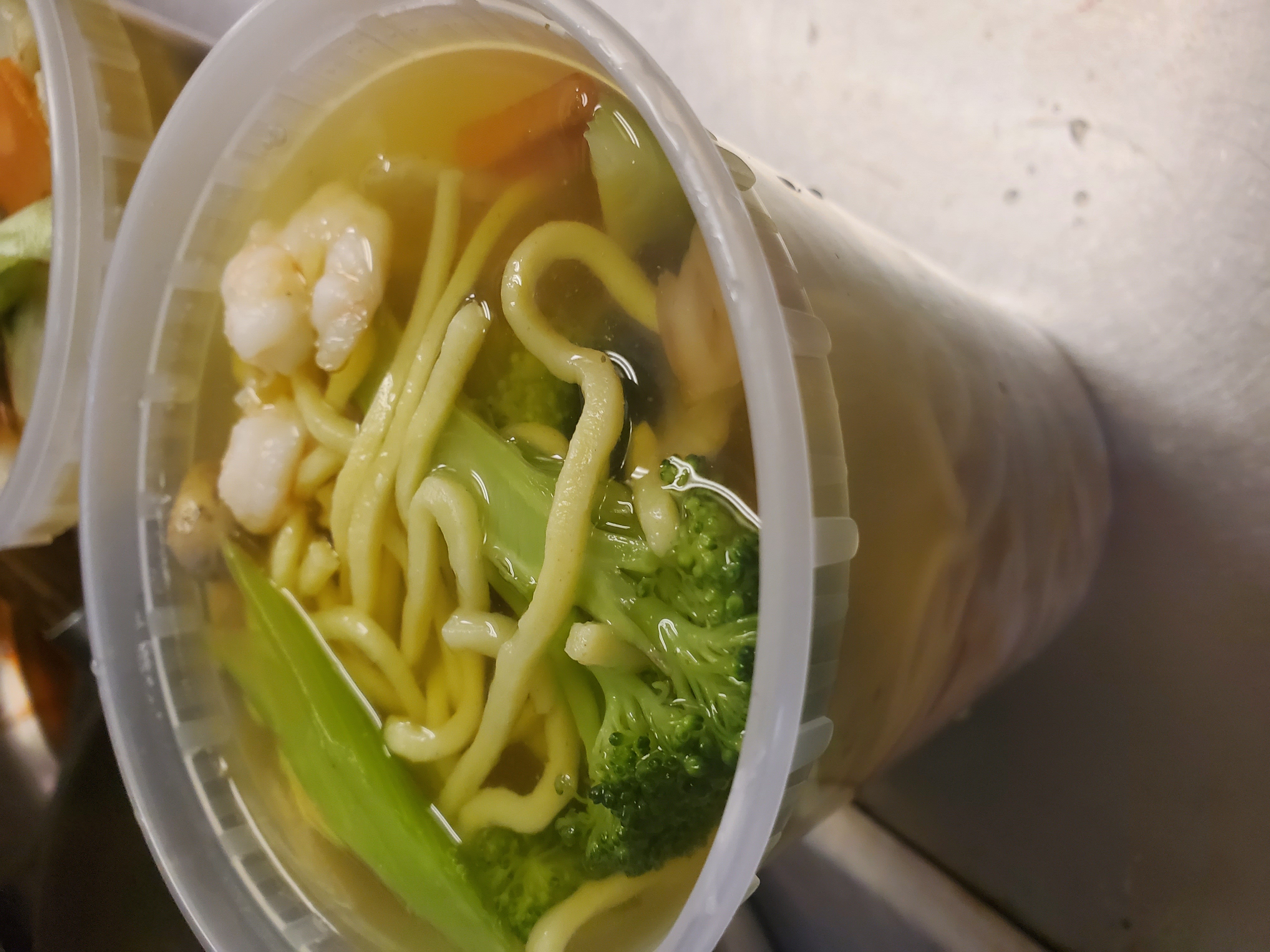 Order B10. Shrimp with Vegetable and Noodle Soup food online from China King store, Fayetteville on bringmethat.com