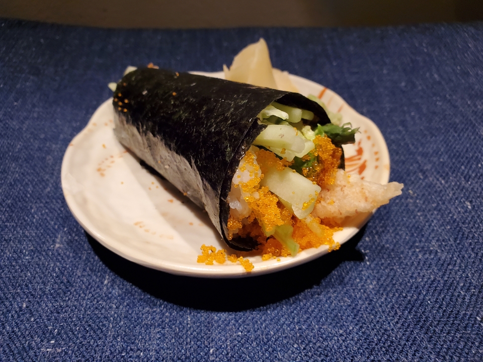 Order Crunchy Hand Roll food online from Taiko store, Irvine on bringmethat.com