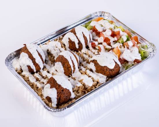 Order Falafel Platter food online from New York Chicken & Gyro store, Los Angeles on bringmethat.com