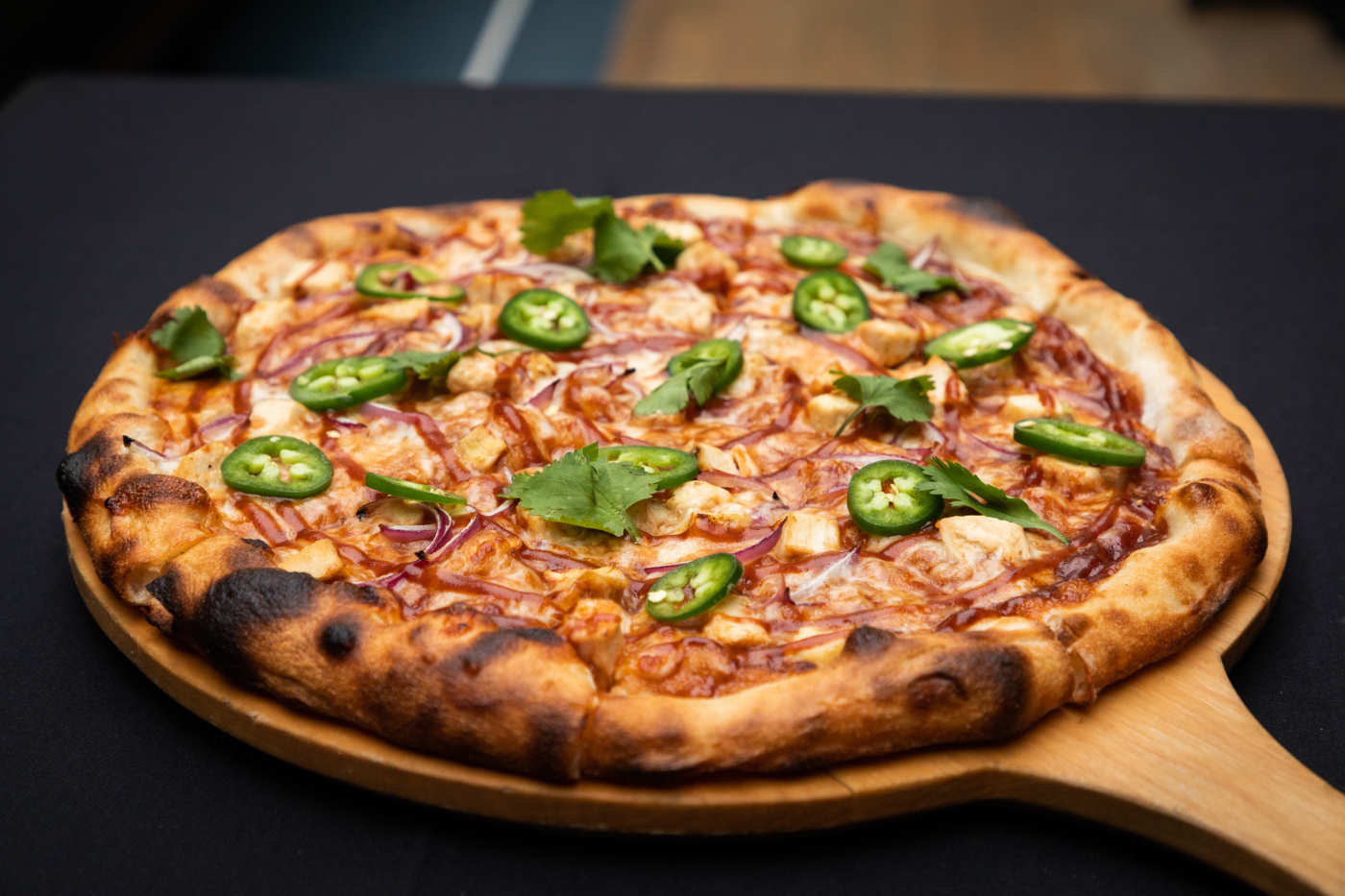 Order BBQ Chicken Pizza food online from Wells Street Pizza store, Chicago on bringmethat.com
