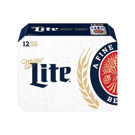 Order Miller Lite 12 cans | 4% abv food online from Pink Dot store, Chino Hills on bringmethat.com