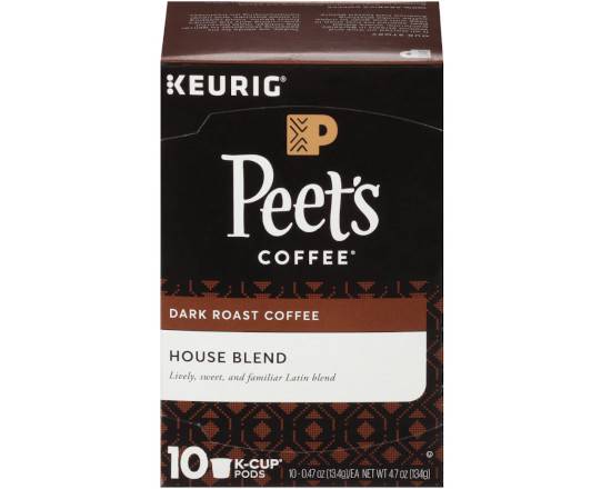Order Peet's Dark Roast House Blend Coffee food online from Fair Mart store, Philadelphia on bringmethat.com