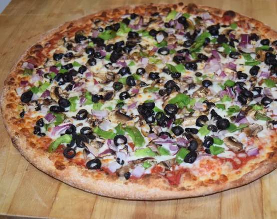 Order Veggie Supreme Pizza food online from Cuzino Family Kitchen store, Smyrna on bringmethat.com