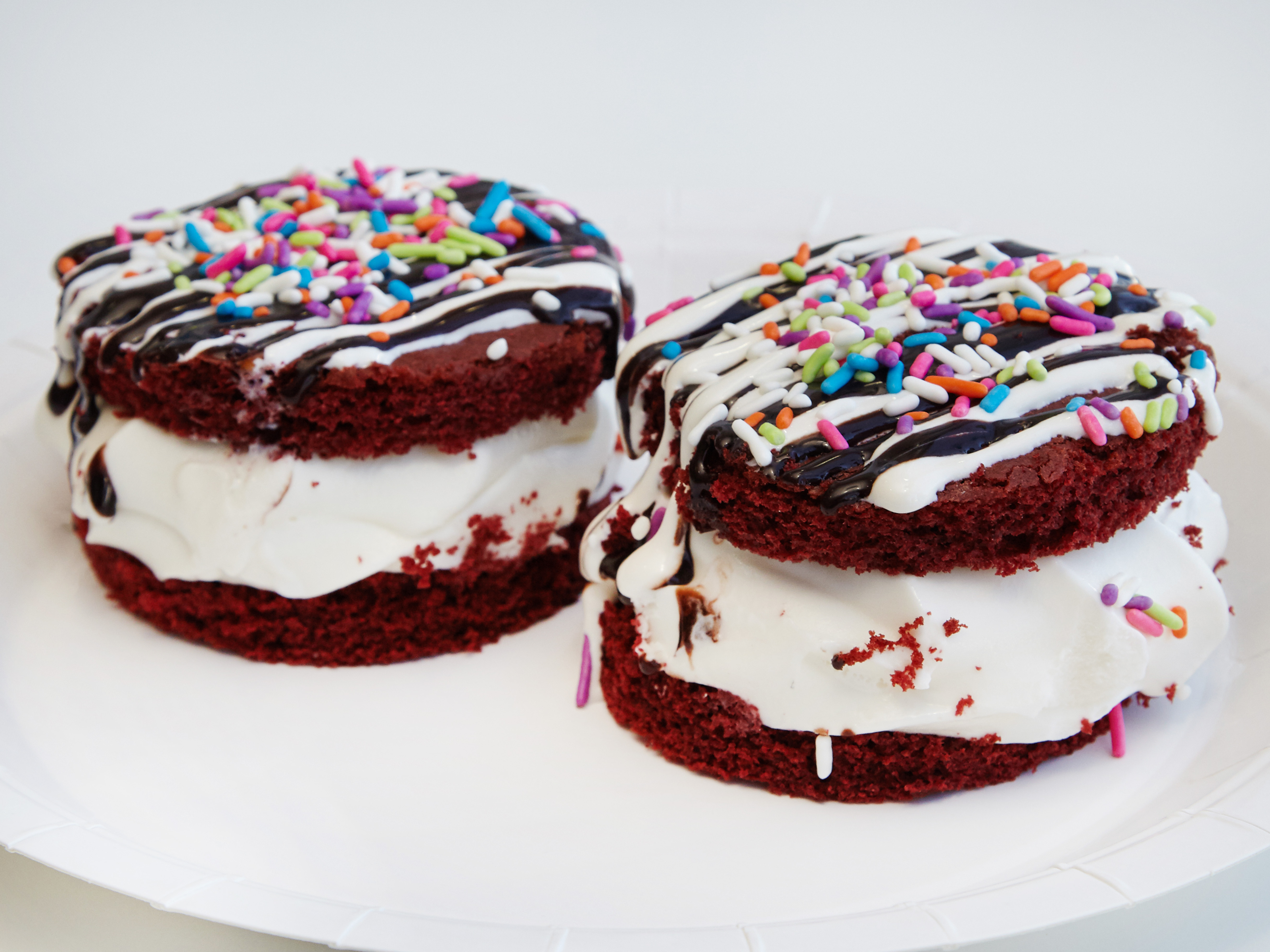 Order 4 Pack Red Velvet Sandwiches food online from Frozen Planet store, Brooklyn on bringmethat.com