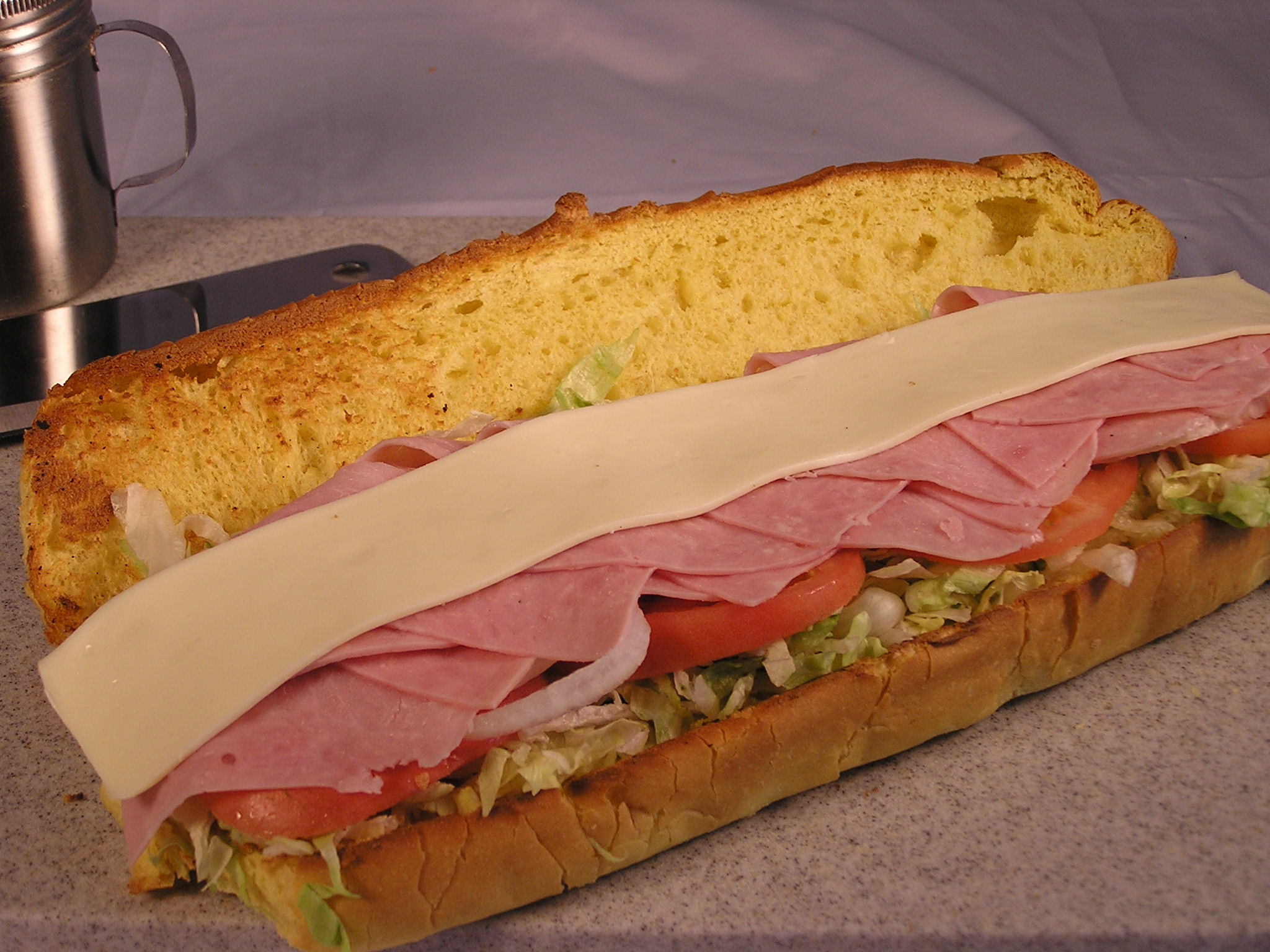 Order Ham Sub food online from Calz Pizza Subs & Chicken Wings store, Virginia Beach on bringmethat.com