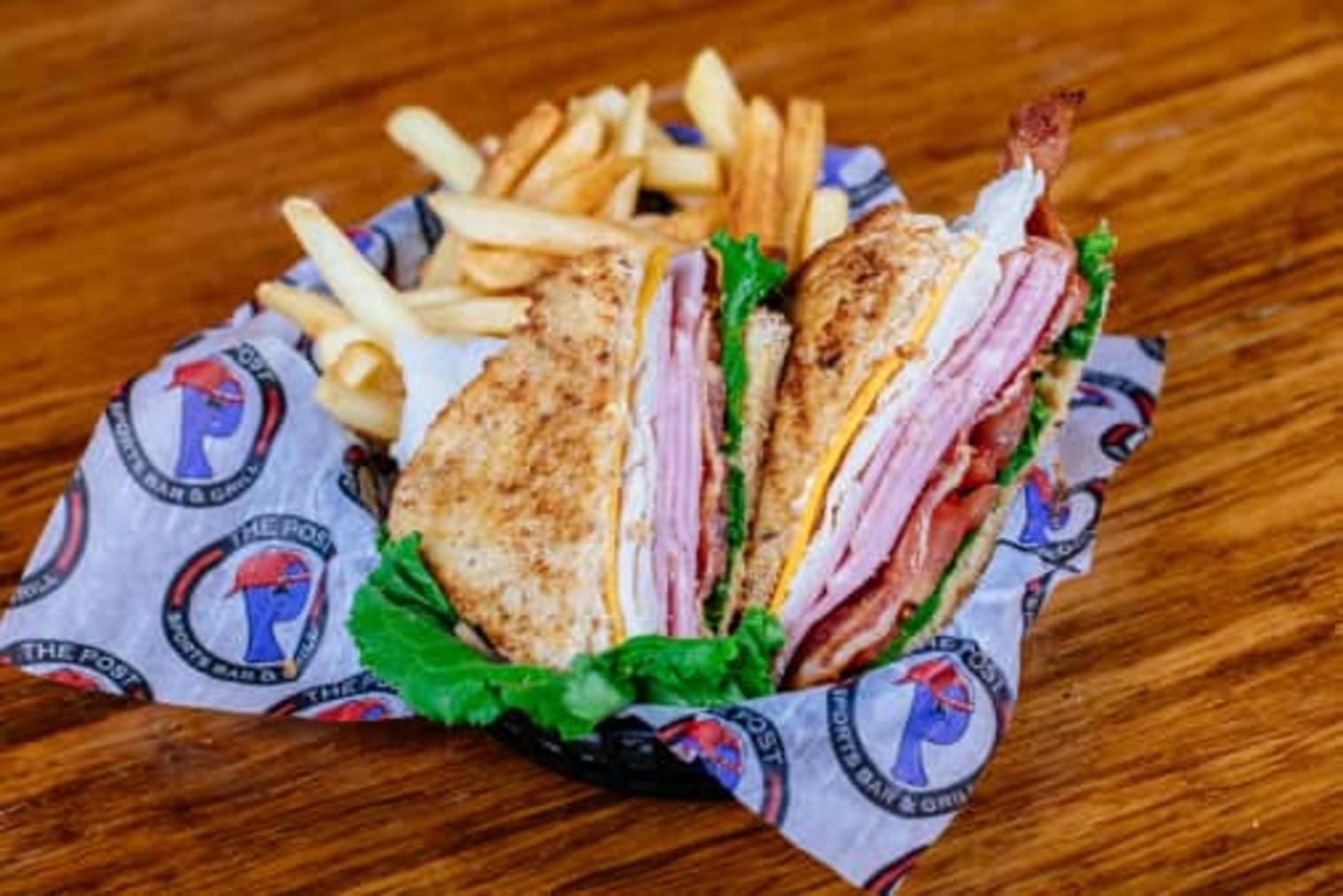 Order Club Sandwich food online from The Post Sports Bar & Grill store, Maplewood on bringmethat.com
