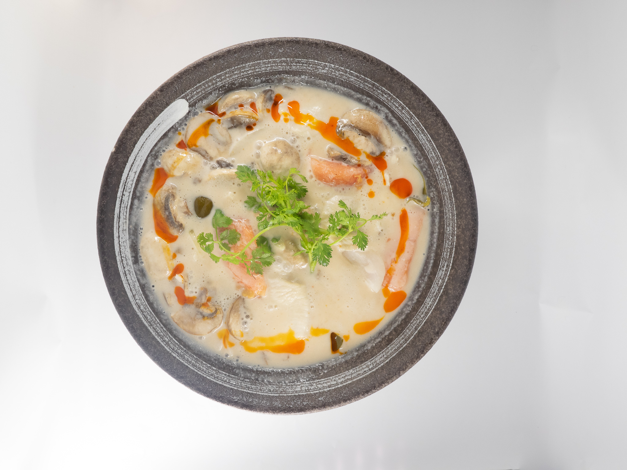 Order Tom Kha Soup food online from Karakade Thai Cuisine store, Redwood City on bringmethat.com