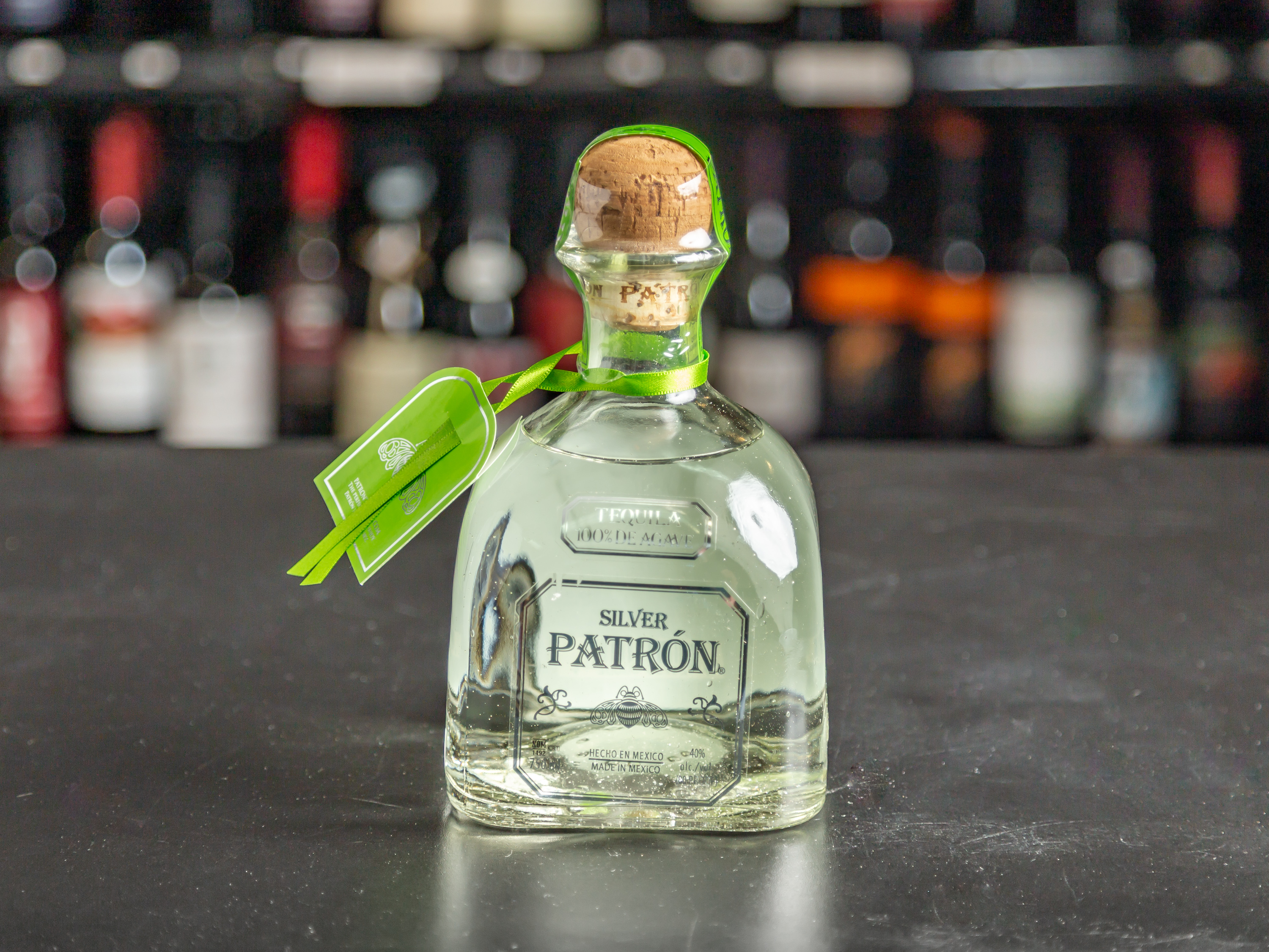 Order 50. Patron Silver 750 ml. food online from Walden Wine and Liquor store, Walden on bringmethat.com