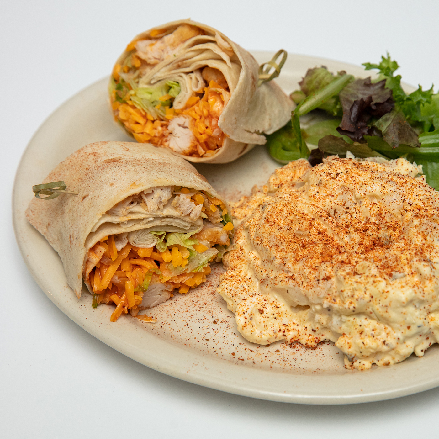 Order Buffalo Chicken Wrap food online from The Lookout Bar & Grill store, Maple Grove on bringmethat.com