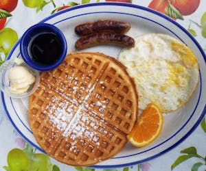 Order Waffle Special food online from Red Apple Café store, Aptos on bringmethat.com