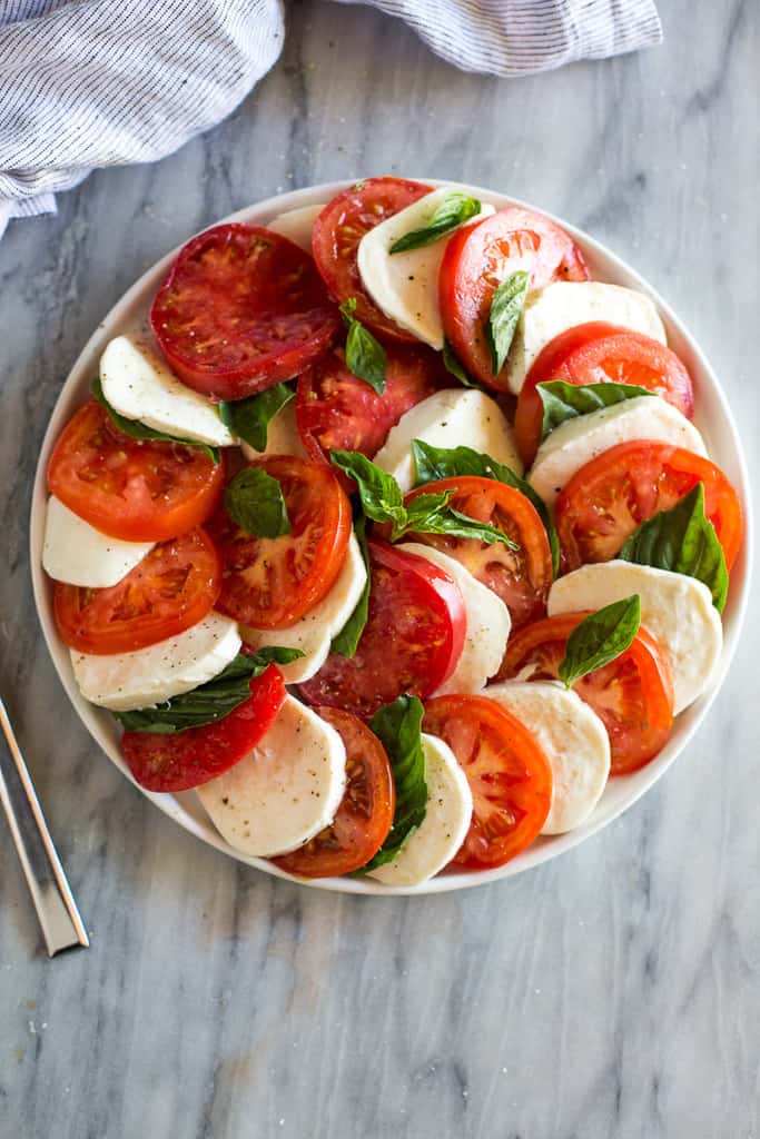 Order Large Caprese Salad food online from Tony's Pizza store, Whittier on bringmethat.com