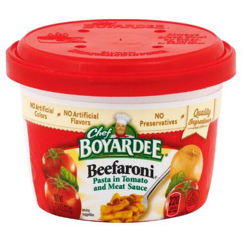 Order Chef Boyardi Microwave Bowl Beeforoni 7.5oz food online from 7-Eleven store, Dallas on bringmethat.com